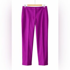 Lane Bryant Women’s Size 14 Purple Cropped Dress Pants Stretch